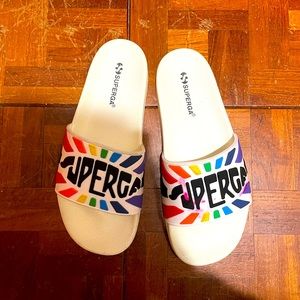 Superga pride sandals. Size 38 / 7.5